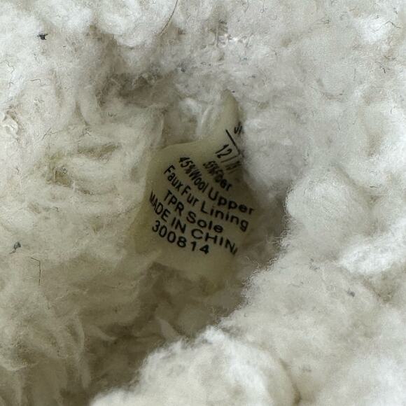 Toms Gray Fleece-Lined Toddler Pull On Loafers Non-Slip Sole Unisex Toddler Sz 5 - Picture 5 of 5